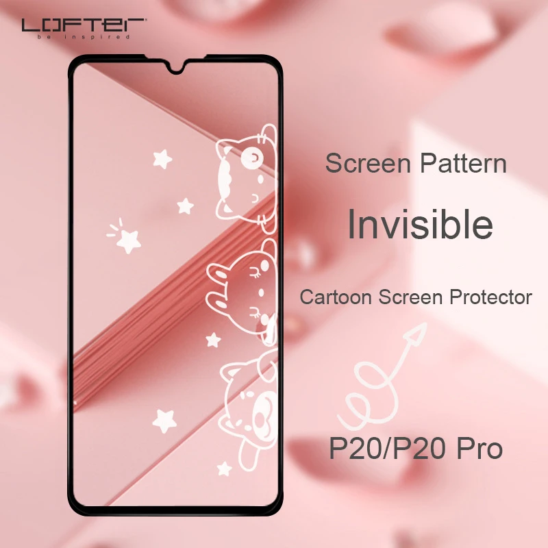 Мультяшное закаленное стекло для защиты экрана Huawei P20 Противоударная Передняя