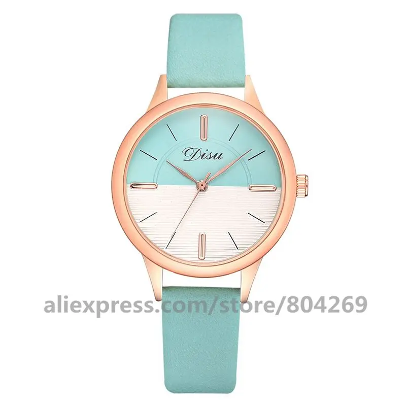 Wholesale Fashion Watch Two Colors Watches Quartz Watch Women Color Matching Ladies Fashion Rose Gold Case Business Watches