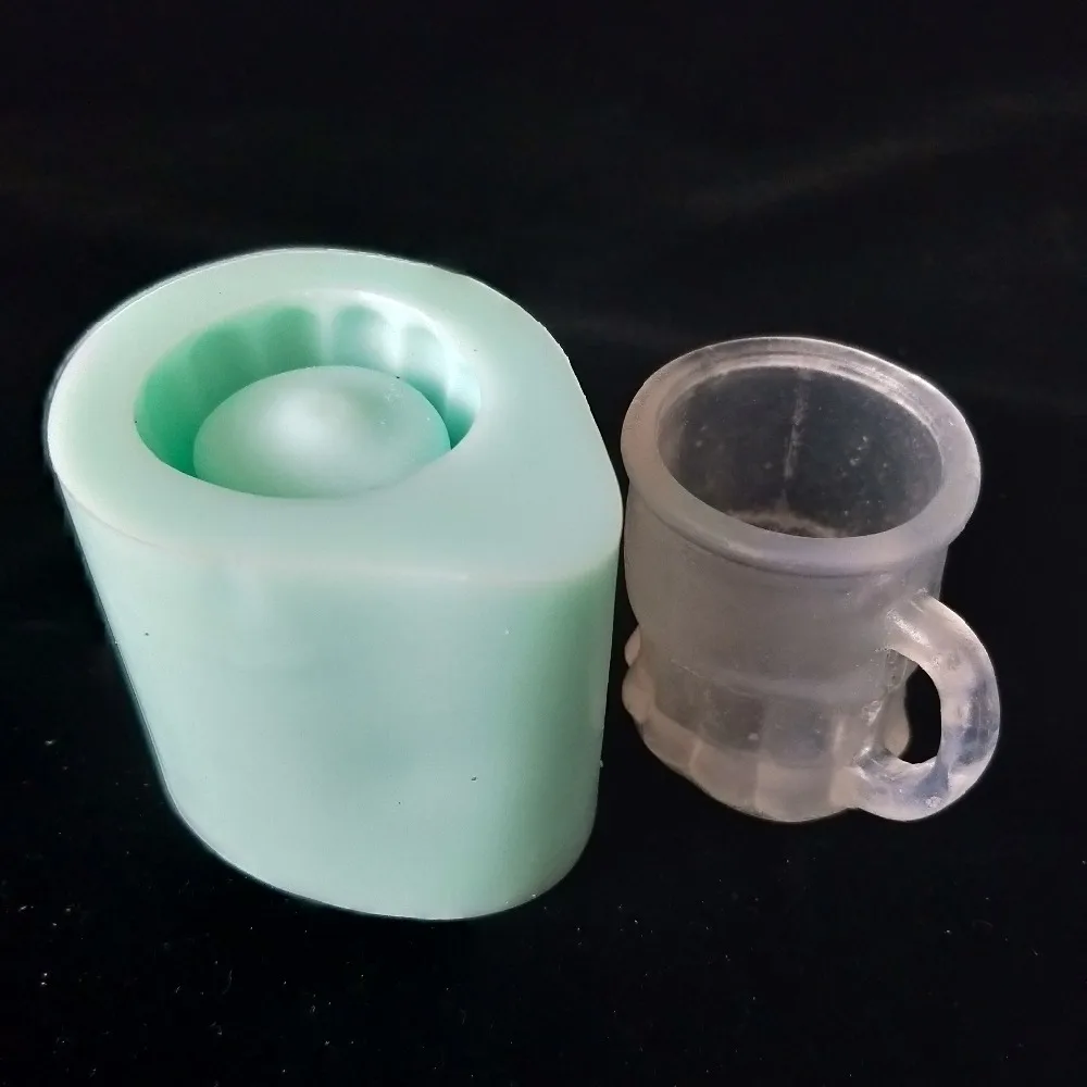 PRZY silicone glass cup mold Beer mug mold DIY mold for soap making silicone resin clay moulds