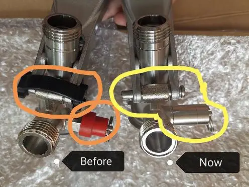 Homebrew пивной бочонок система "S" муфта кран "S" бочонок муфта с предохранительным клапаном бар аксессуары кега для домашнего пивоварения муфта