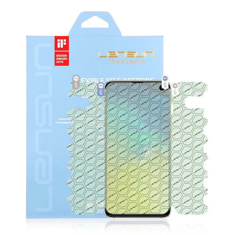 LENSUN 360 самовосстанавливающаяся полноразмерная пленка для защиты экрана Samsung
