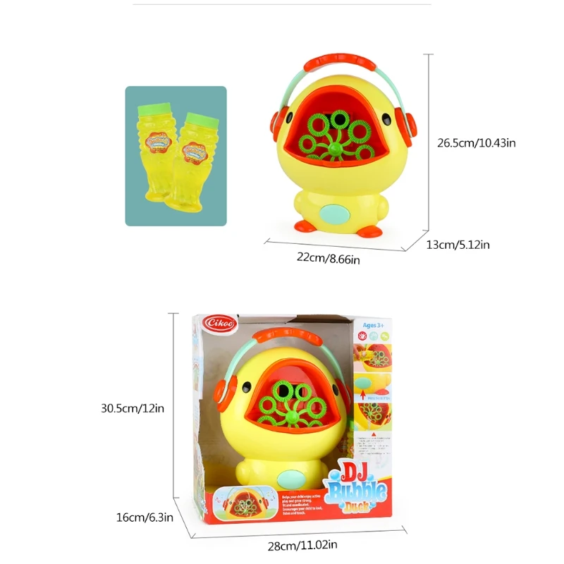 

Bubble Machine for Kids Blows 1000+ Bubbles Per Min Automatic Bubble Blower