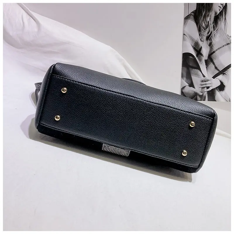 Новая мода pu Ms. Boston сумка через плечо сумка из конского волоса сумка через плечо bolsa
