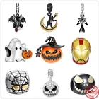 Шарм-подвеска Пандора из серебра 925 пробы с черным дьяволом