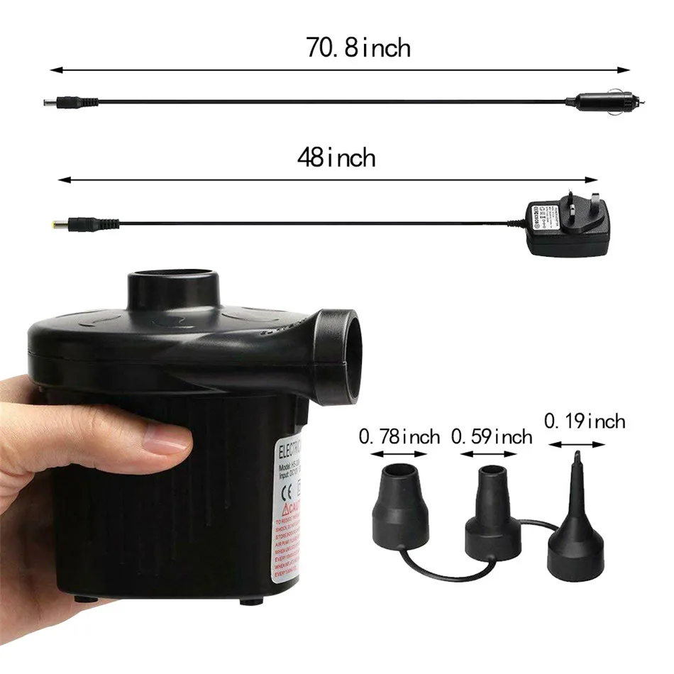 

DC 12v Portable Electric Air Pump Air Mattress Boat Car Auto Air Inflatable Pump for Car Camping Inflator Car Repair Tools New
