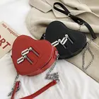 Женские кошельки и сумочка, модная красная сумка через плечо в форме сердца, женская сумка на цепочке через плечо, Женский кошелек и клатч KL941