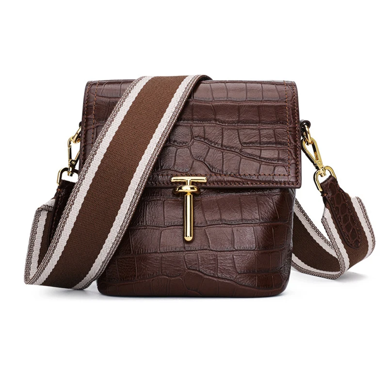 Новинка 2019 сумки с крокодиловым узором натуральная кожа женская сумка мешок