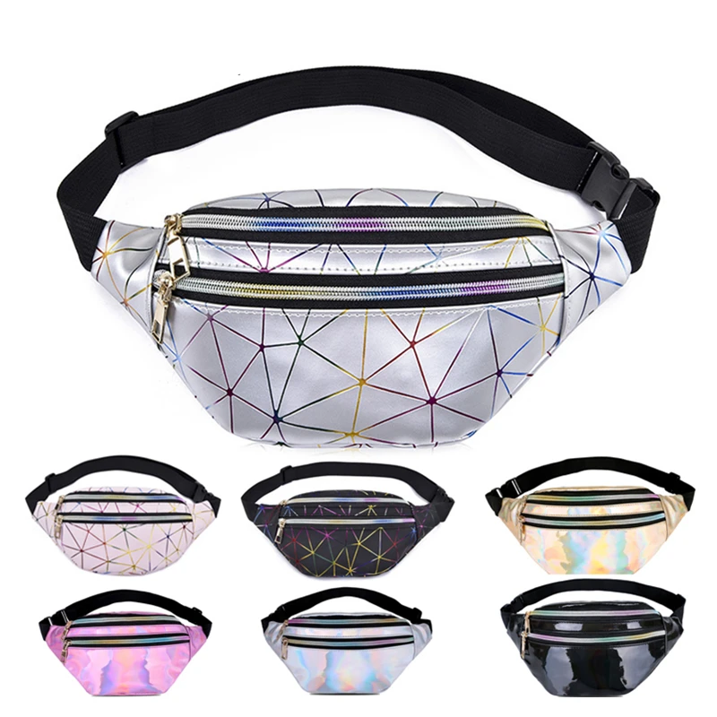 Светящиеся поясные сумки Женская Роскошная брендовая кожаная нагрудная сумка