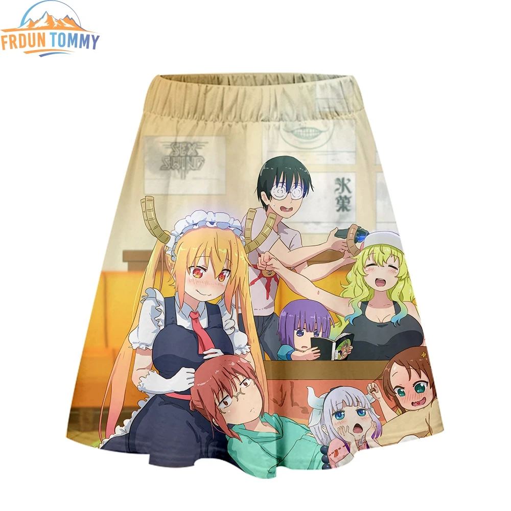 Новинка Kobayashi s dragon maid 3D печать одежда повседневная юбка женская летняя