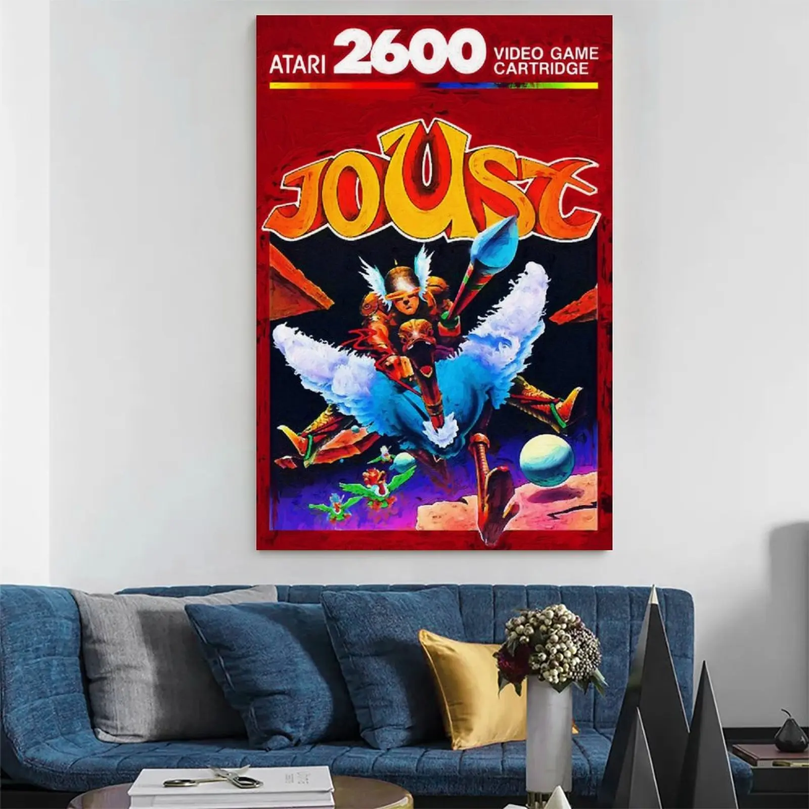 Joust старые классические ретро-постеры для игр настенные картины на холсте