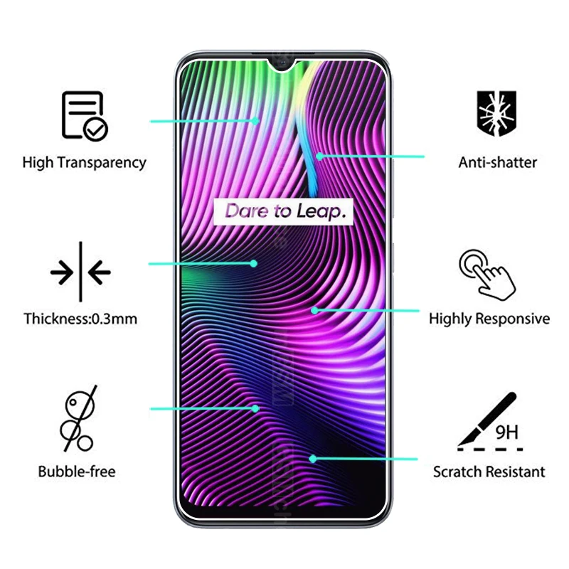 Для Realme 7i Европейский протектор экрана из закаленного стекла 2 5 9H защитная пленка
