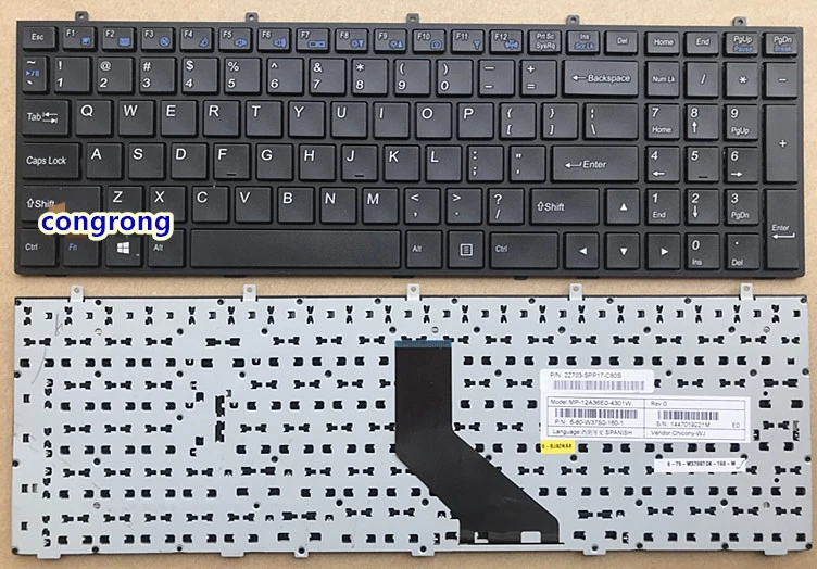 Клавиатура для ноутбука HASEE DNS Clevo K660E K760E K750C K710C K650C CW35 SW35S CW37 CW37S K650S K750S K590S K790S Ares E102