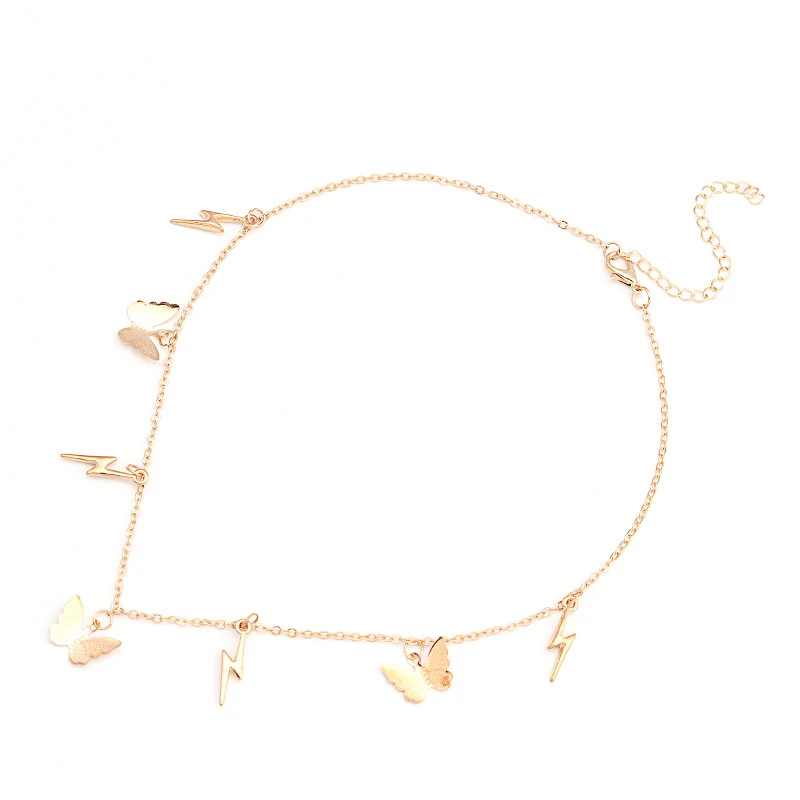 Женская цепочка с подвеской-молнией из металлического сплава | Украшения и