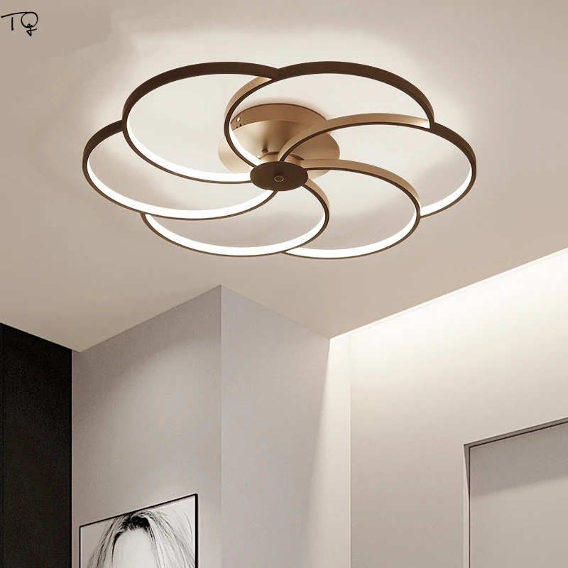 

Nordic Post-modern Simple Round LED Ceiling Lamp Warm Romantic Art Decor Home Light Fixtures Bedroom Living Room Bedside Study