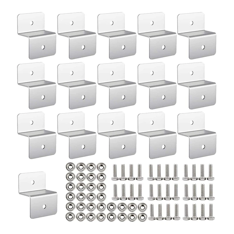 4 Sets Solar Panel Mount Mounting Z Bracket Set RV Boat Off Grid Roof (16 Units)|Солнечная батарея| |