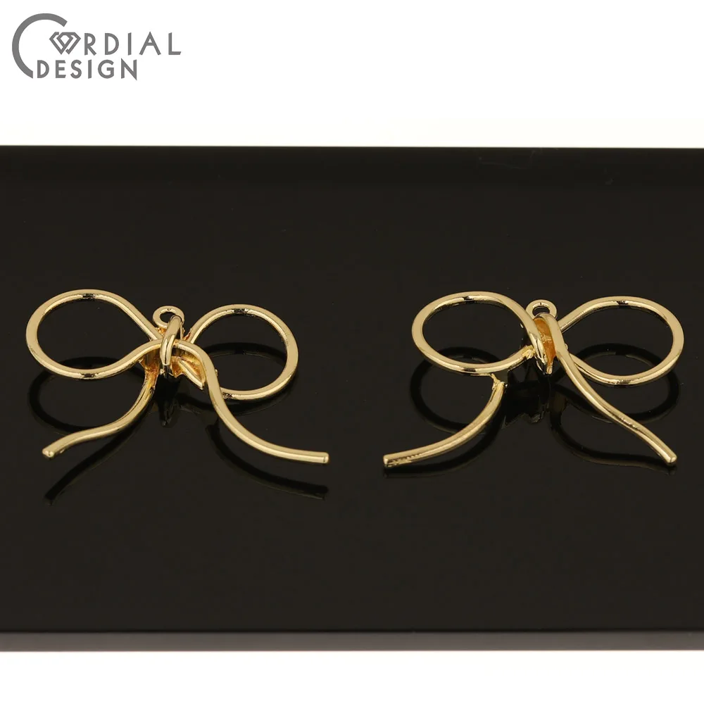 

Cordial Design 100Pcs 27*33MM Earrings Accessories/Pendant/Bowknot Shape/Jewelry Findings & Components/Hand Made/DIY Charms