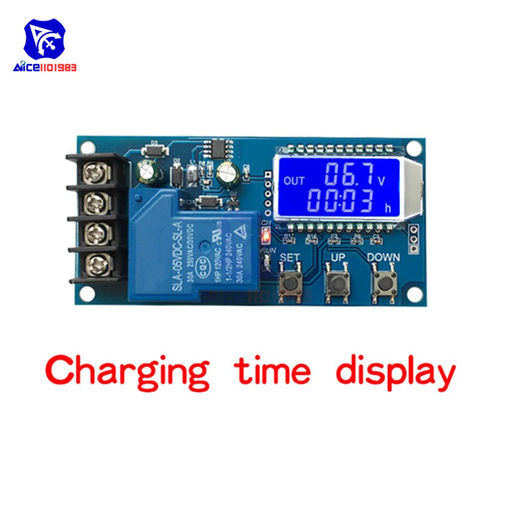 Diymore XY-L30A NC контроль зарядки аккумулятора модуль цифровой полное выключение питания защита от перезаряда переключатель 6-60 в с ЖК-дисплеем