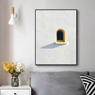 Настенная картина ahpaint, рисунок на холсте, Минималистичная фотография, черная, белая картина для гостиной, домашний декор, без рамки