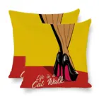 Модная Подушка на высоких каблуках в стиле поп-арт, льняная декоративная подушка в стиле ретро, наволочка для подушки в стиле поп-арт, оптовая продажа, домашний декор 45  45 см