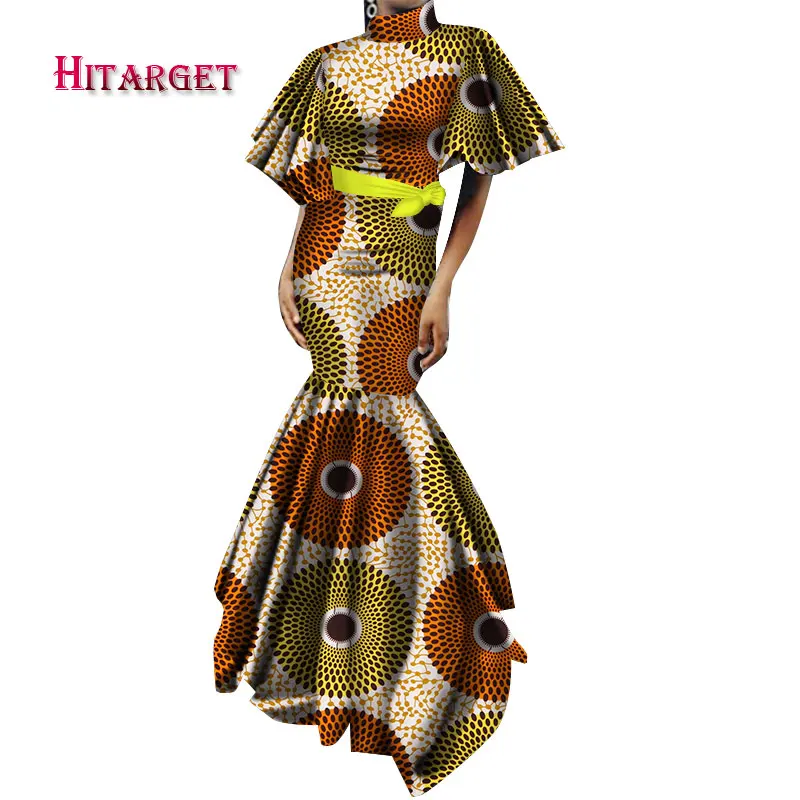 Новинка винтажные африканские платья для женщин длинное платье с пышными