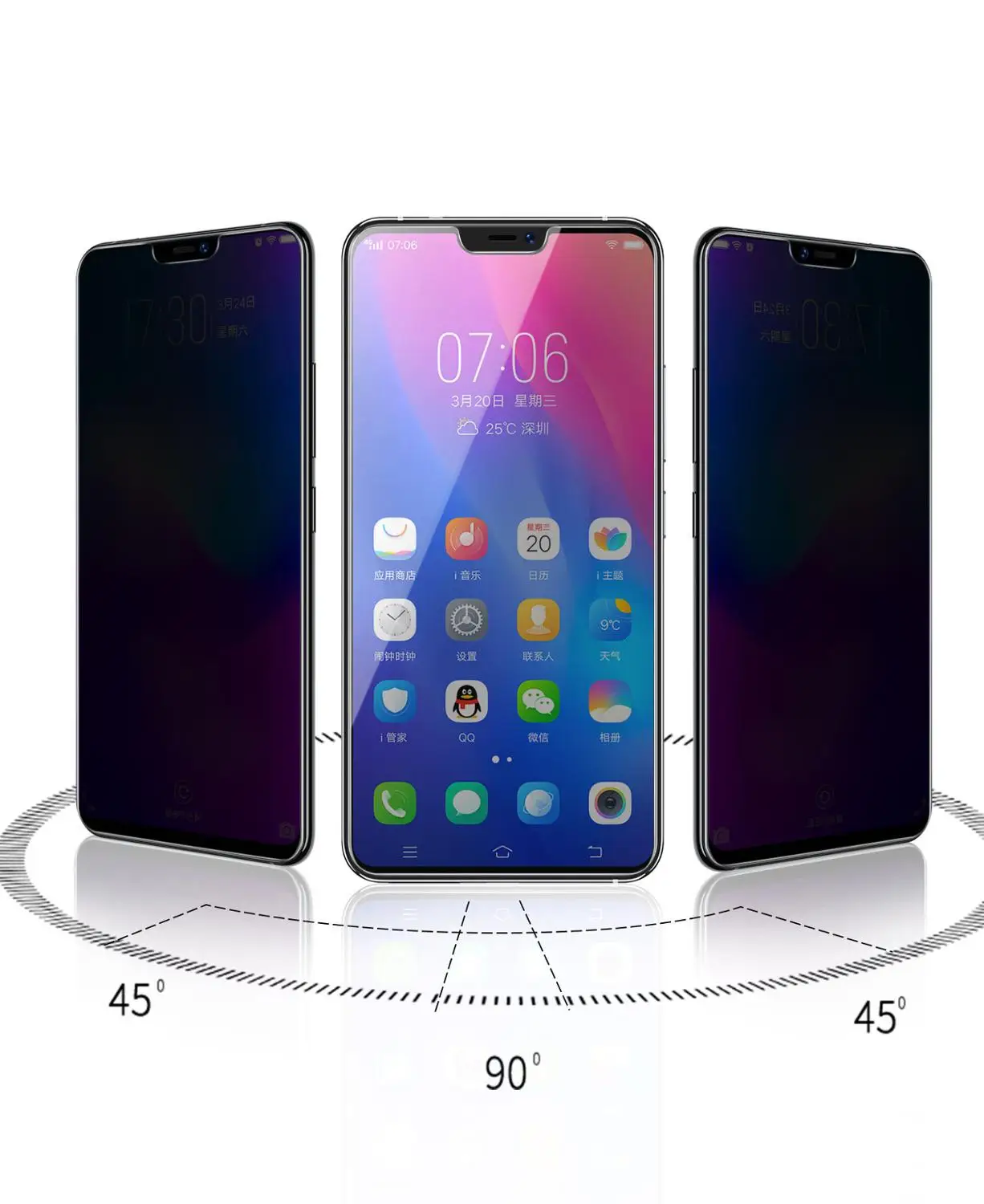 Конфиденциальности для защиты Xiaomo защитная пленка из закаленного стекла Xiaomi redmi