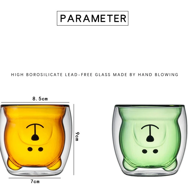 250 мл с двойными стенками прозрачная стеклянная чашка креативные Носки рисунком