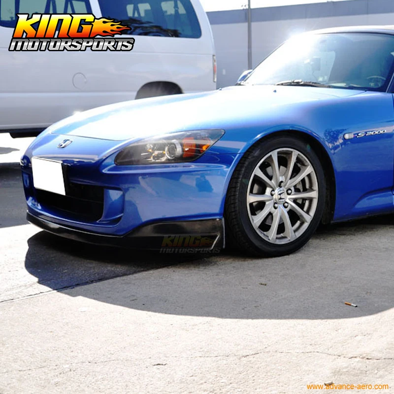 Подходит для 2004-2009 HONDA S2000 AP2 ПУ передний бампер губ боди Черный и AMS стиль