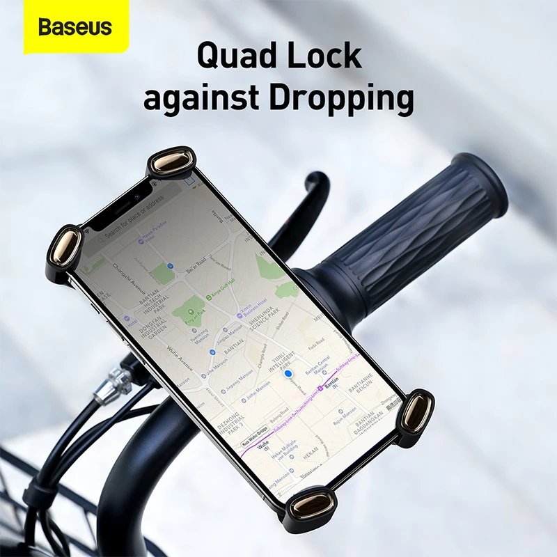 baseus cycling holder 360° adjustment quick to take cycling holder applicable for bicycle and motorcycle for iphone 1112 huawei free global ship