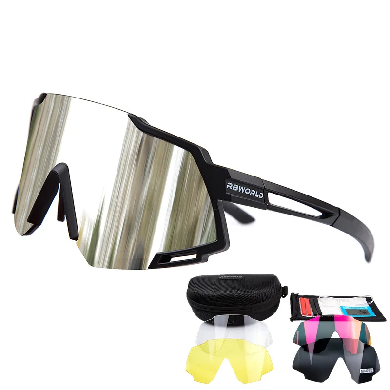 

Cycling glasses 5 Cylinder lens night riding polarized Woman sports enduro windproof Anti-glare equipment men fashion sunglasses