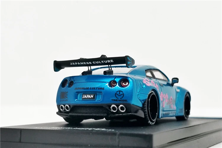 1: 64 раз модель Nissan GTR R35 японская Гора Фудзи сакула литая под давлением модель автомобиля