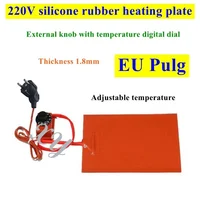 220V Car Water Tank Antifreeze Heater Silicone Rubber Thermostat Heating Plate Oil Pan Hydraulic Tank Heating Plate Mat