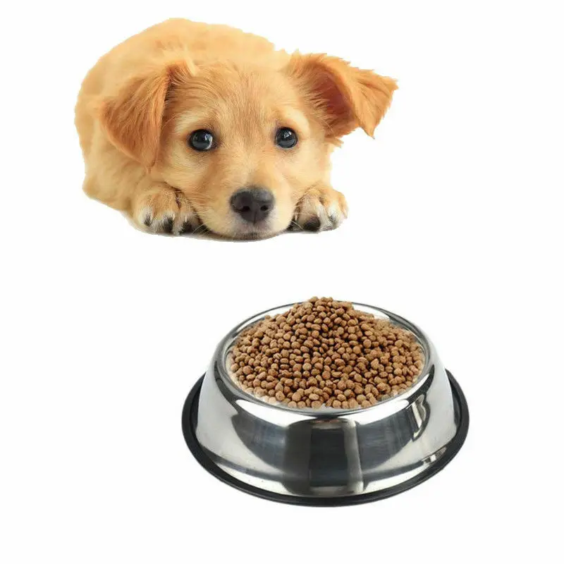 Новая собака Кошачьи миски Нержавеющая сталь путешествия след Фидер для