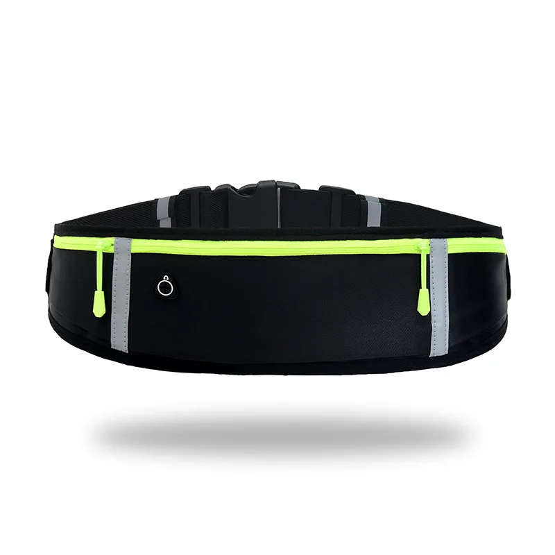 Hot Sale Ultra-thin Light Sports Waist Bag Men and Women Personal Fitness Running Waist Bag Belt Waterproof Reflective Strip