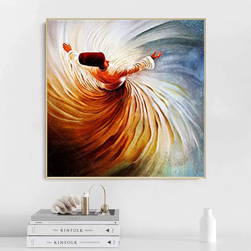 Мусульманская Настенная картина плакат на холсте украшение для дома современный