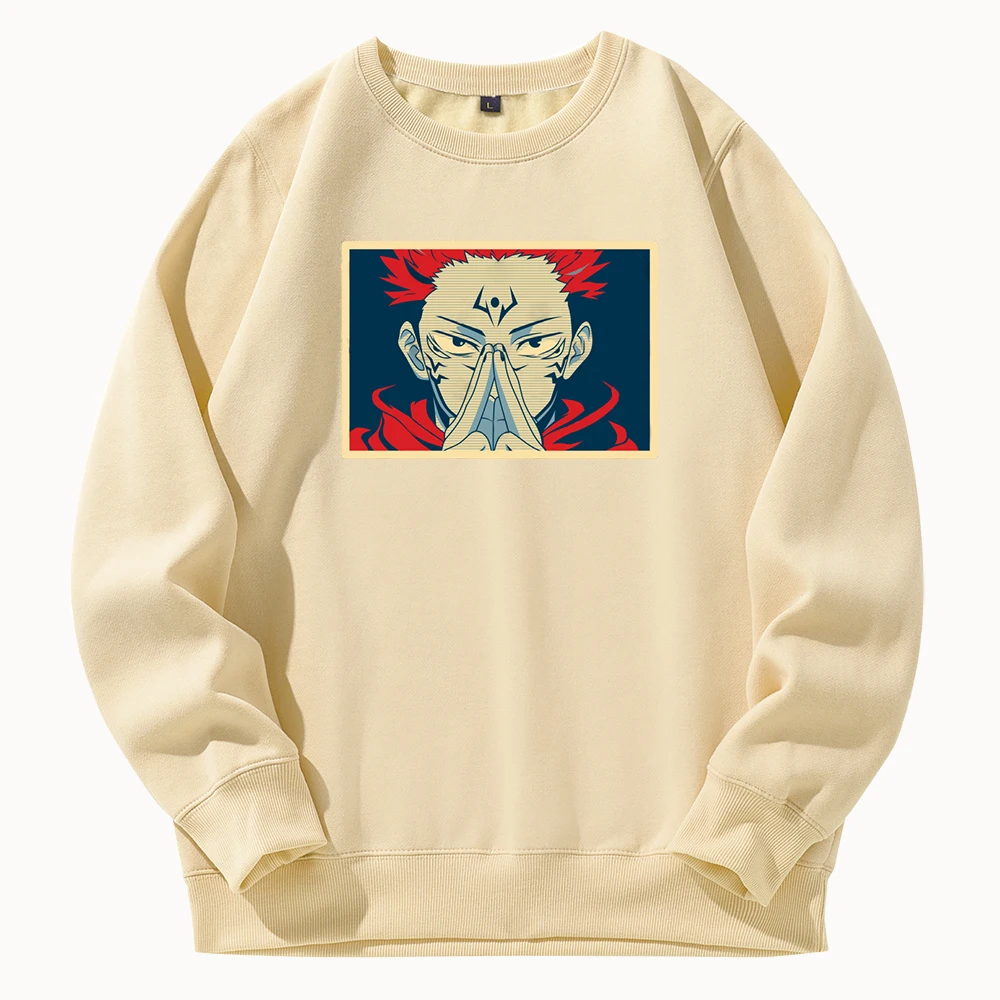 

Gojo Satoru Vintage Anime Hoodies For Womens Kpop Harajuku Street Sweatshirt Female Aesthetic Oversized Long Sleeve Pullover