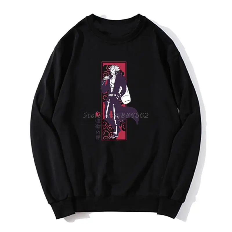 

The Seven Deadly Sins Ban Nanatzu No Taizai Funny Anime Hoodie Men Unisex O-neck Hoodies Sweater Sweatshirt Streetwear