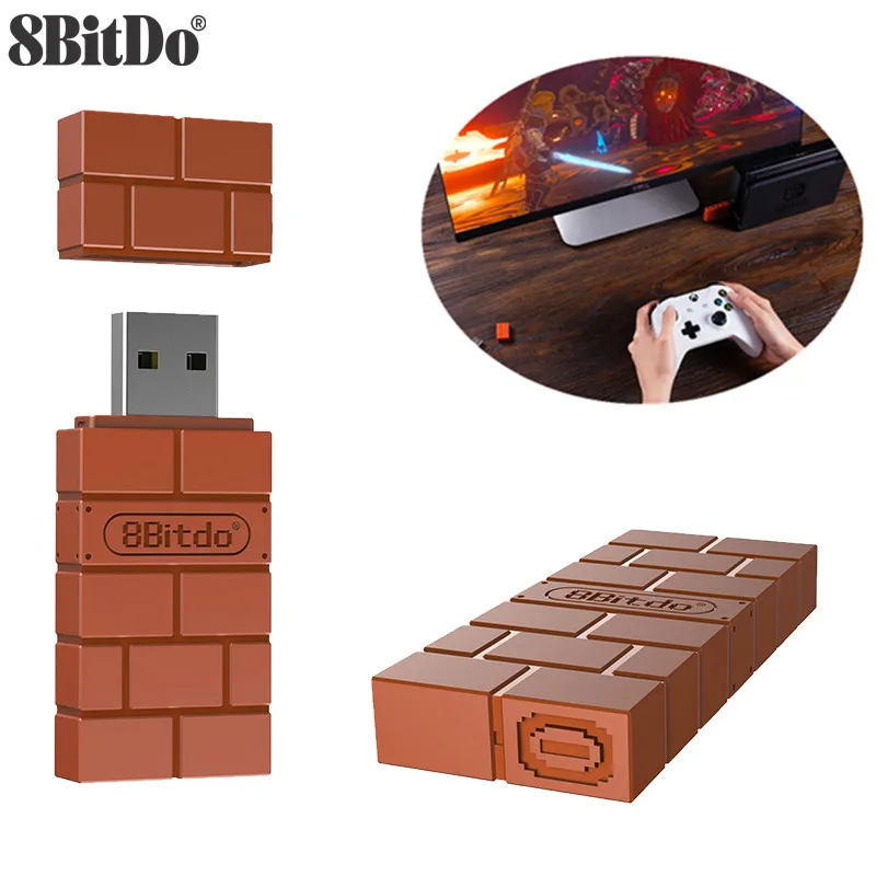 Aknes 8Bitdo USB Wireless Bluetooth Adapter Receiver For Windows Mac For Nintend Switch For PS3/Xbox one Controller
