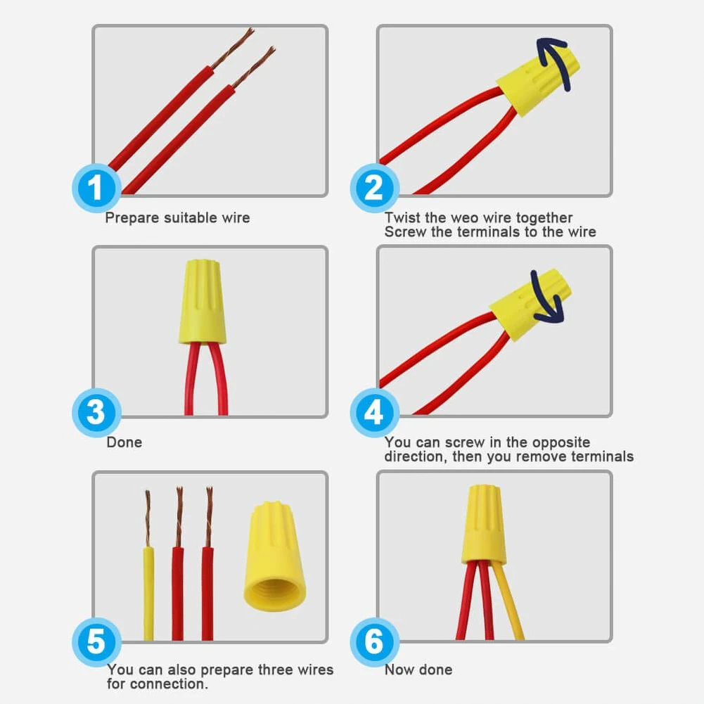 230 шт. практичное подключение электрического провода винтовой поворотный разъем