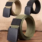 Для мужчин на открытом воздухе Холст ремень Пеший туризм для безопасности кемпинга талии Поддержка для охоты и спорта, дышащие военный тактический ремень новый