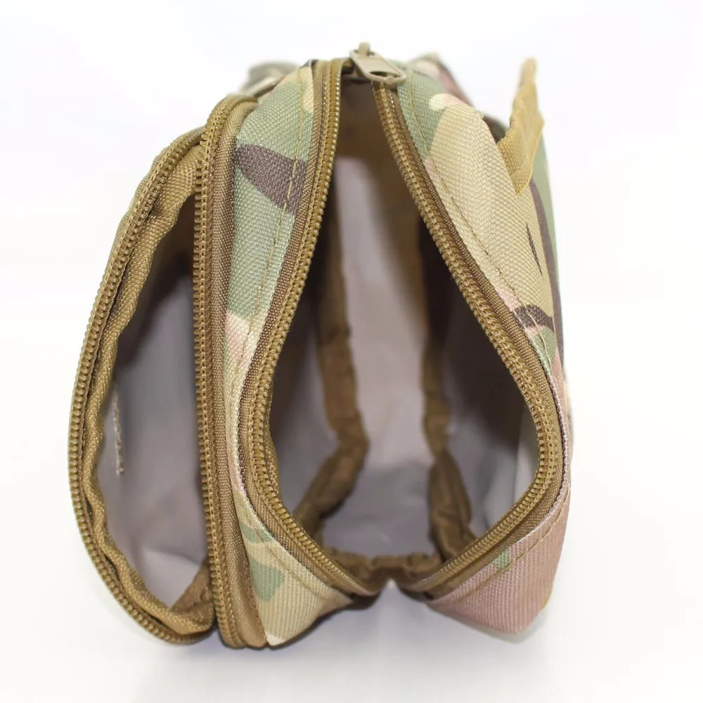 Outdoor Tactical MOLLE Bag Camping Multi-layer Kit Wearing Belt Accessories Bag Small Outdoor  Auxiliary Bag