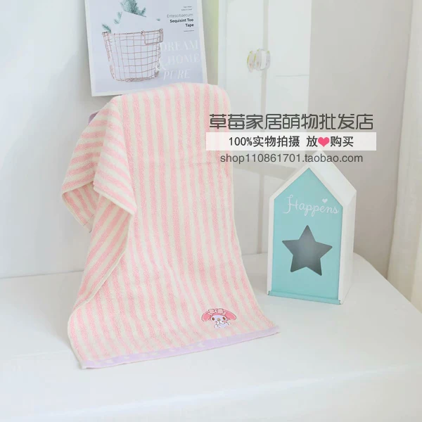 75x35 см мультфильм «Hello Kitty» моя мелодия Cinnamoroll pomparin маленькие Две звезды BadBadtz-maru Хлопковое полотенце для ванной Протирать