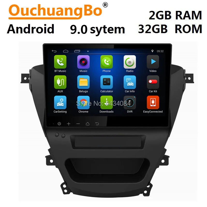 Ouchuangbo аудио Android 9 0 радио головное устройство для Hyundai Avante 2012 2014 Поддержка 4 Core