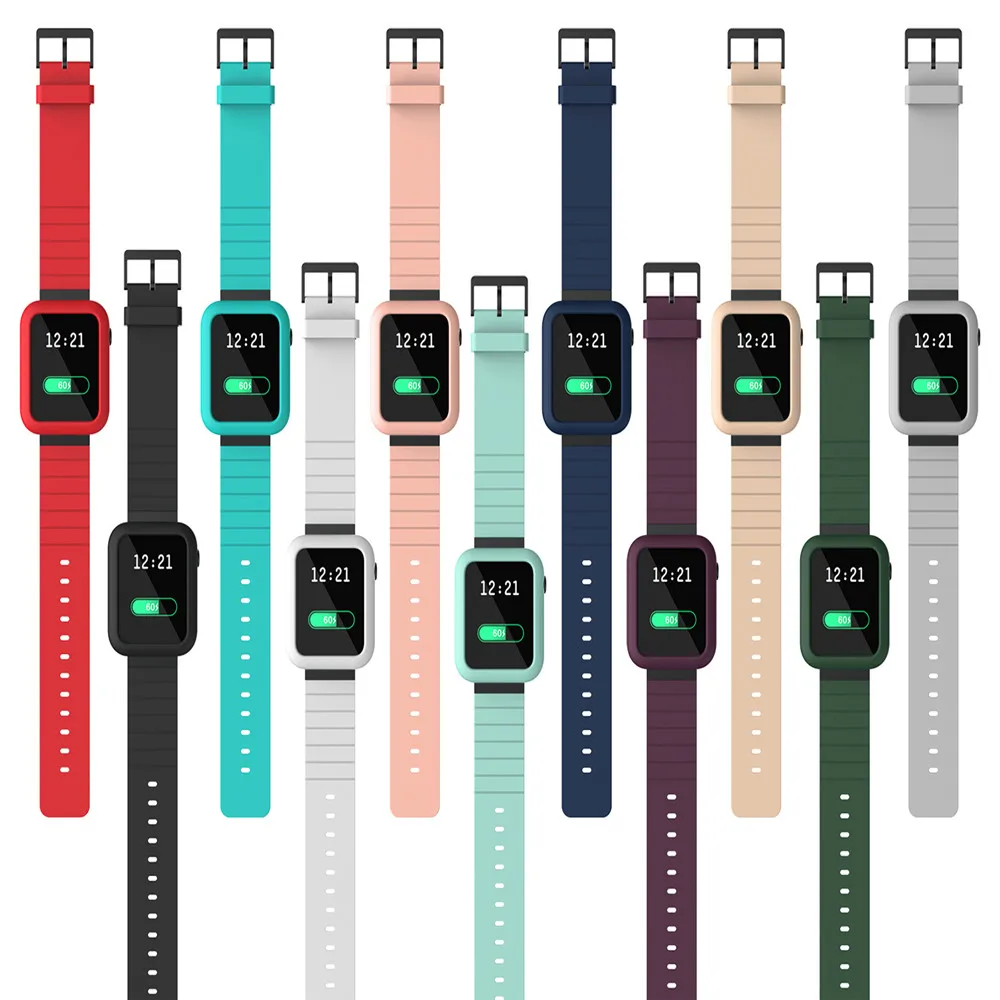 Силиконовый сменный защитный чехол для Xiao mi Smart Watch мягкая рамка бампер защита от