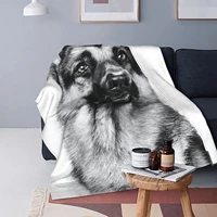 german shepherd flannel blanket bedroom sheets living room sofa towel adult children girl outdoor quilt 6080 inches