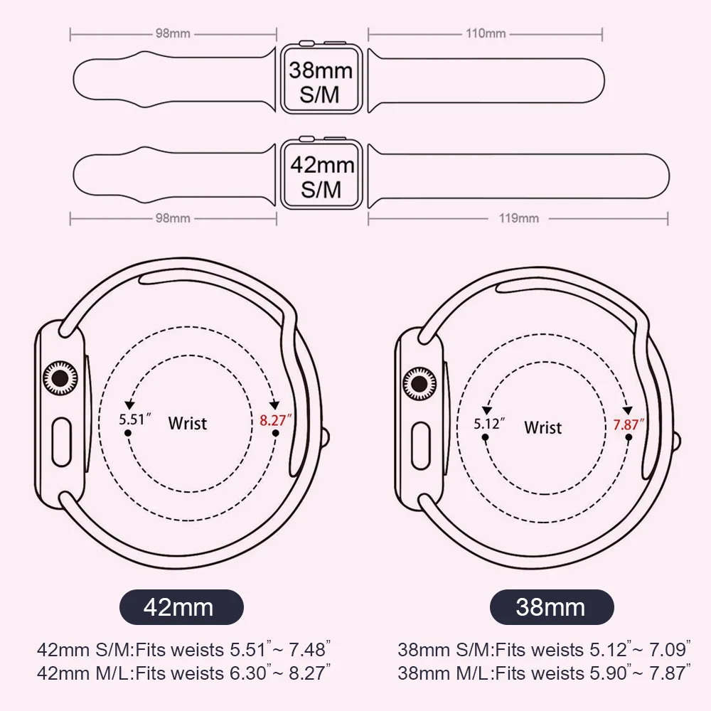 Мягкий силиконовый сменный спортивный ремешок для 38 мм Apple Watch Series1 2 3 4 5 42 мм наручный браслет ремешок для iWatch Sports Edition