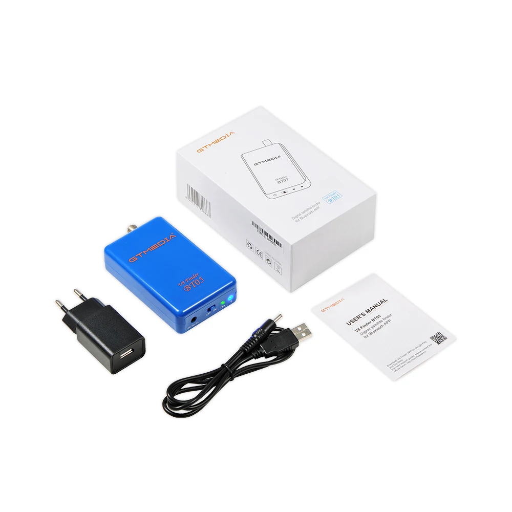 Спутниковый искатель GTmedia V8Finder BT05 1080P DVB-S2 с литиевой батареей Поддержка систем