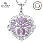 Юдора 18 мм клетка в форме бабочки гармония мяч колокольчик кулон Ангел звонящий бола Ожерелье для ребенка беременность ювелирные изделия k441n18