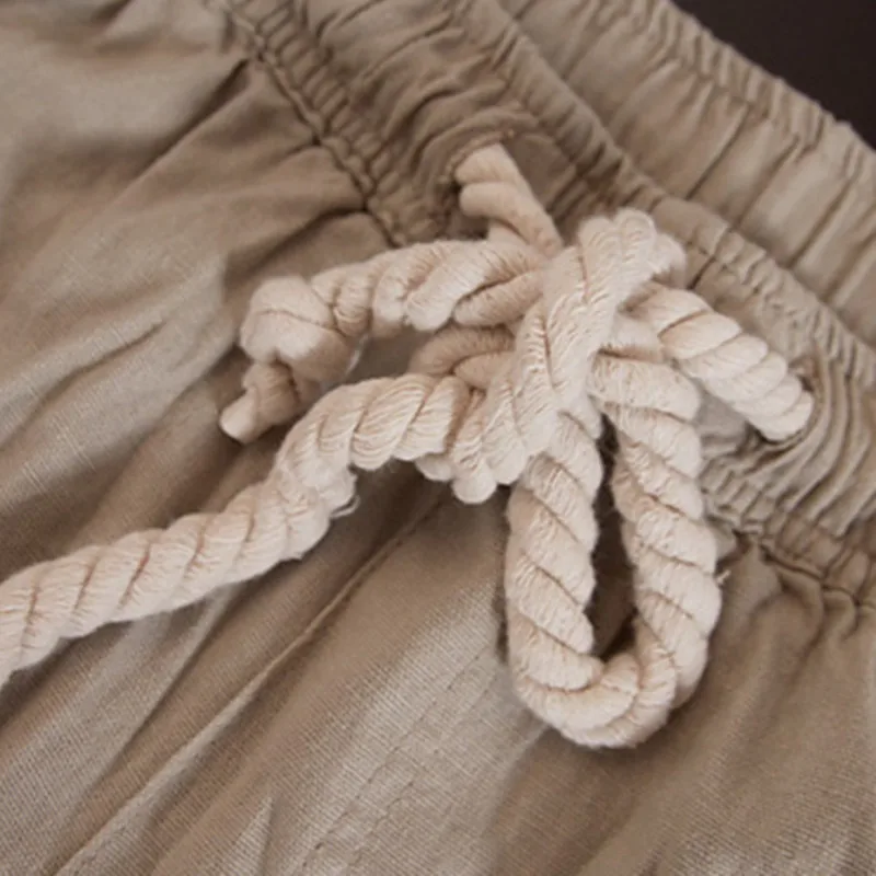 Left ROM новые летние однотонные модные высококачественные льняные мужские