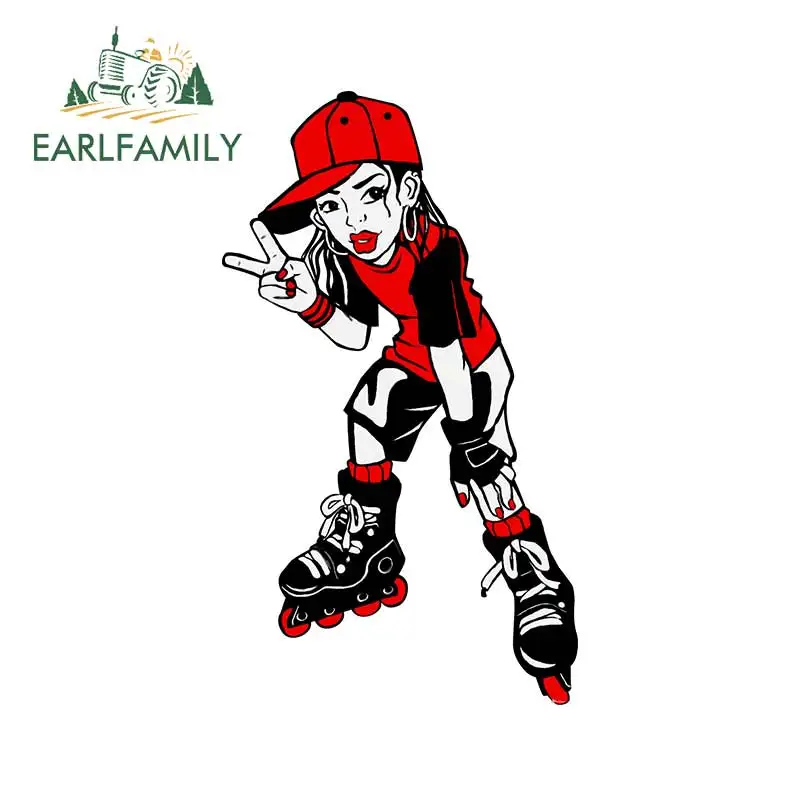 EARLFAMILY 13 см x 7 5 для льда фон девушка кемпер автомобильные наклейки JDM аксессуары