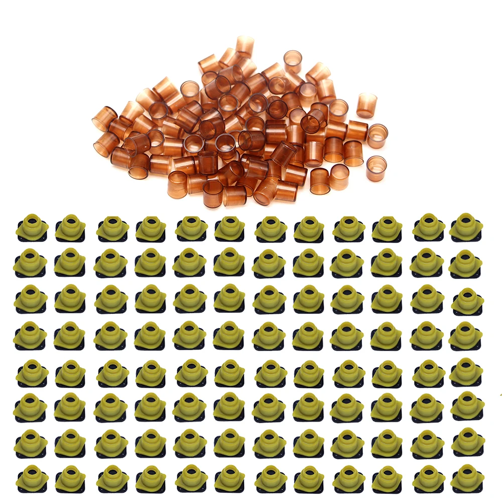 120 шт. Пластик сотовые клетка 100 личинка разведения базы инструменты Queen